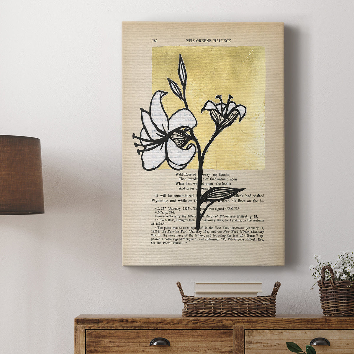 Floral Diary IV - Canvas Art Print