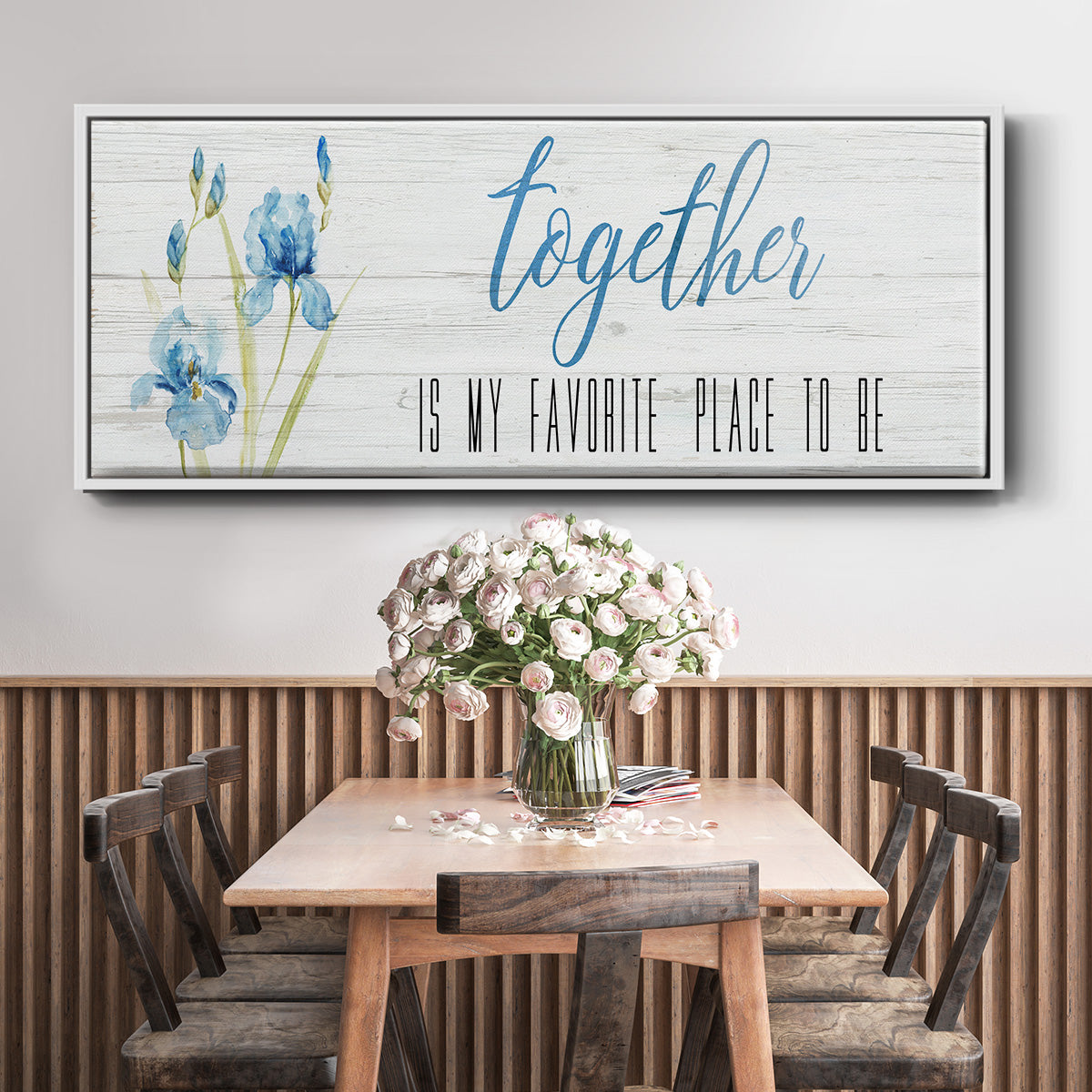 Together - Floater Framed Canvas Print