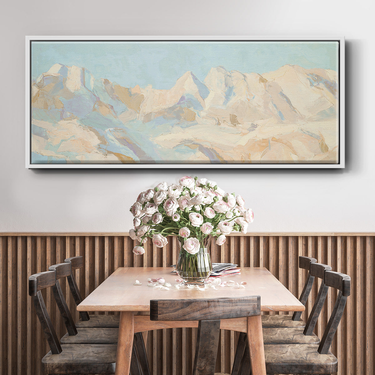 Mountain Scape - Floater Framed Canvas Print