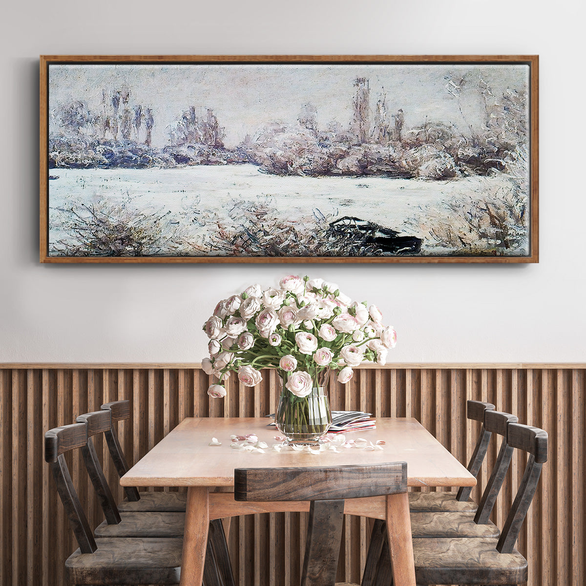 The Frost, 1880 - Floater Framed Canvas Print