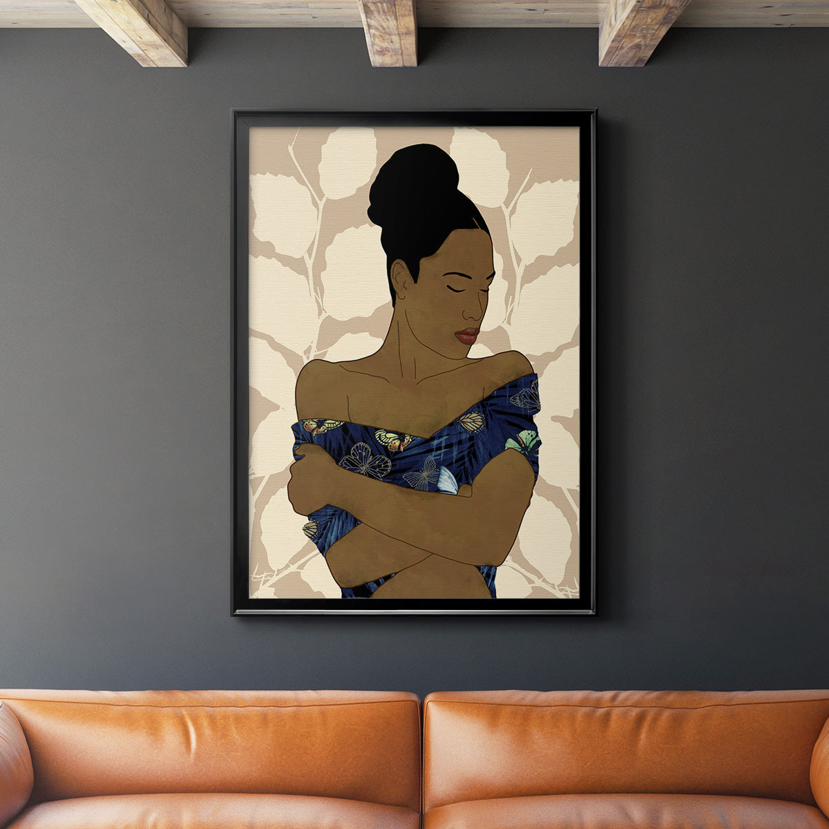 Ethnic Beauty II - Modern Framed Canvas Print