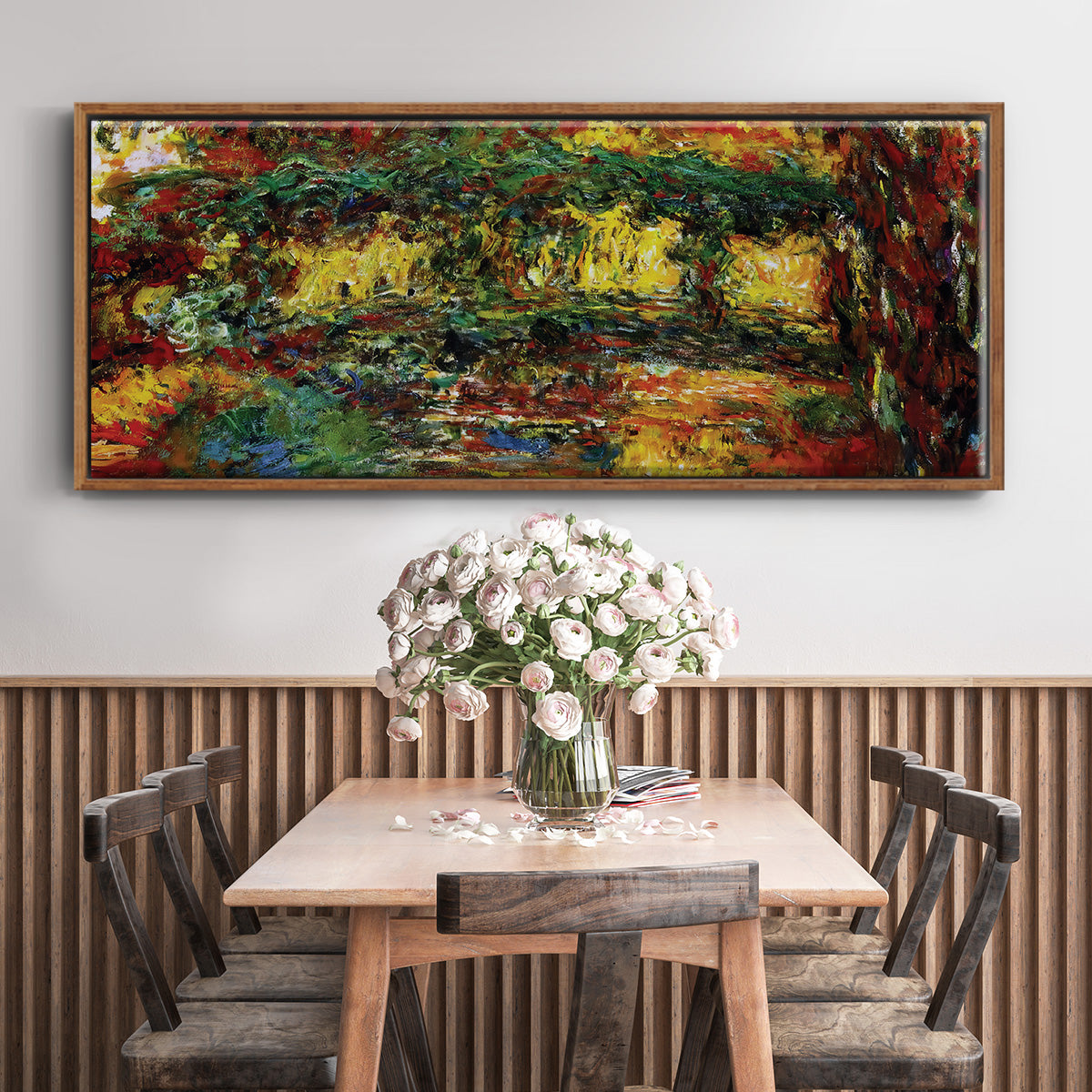 The Japanese Bridge, 1922 - Floater Framed Canvas Print