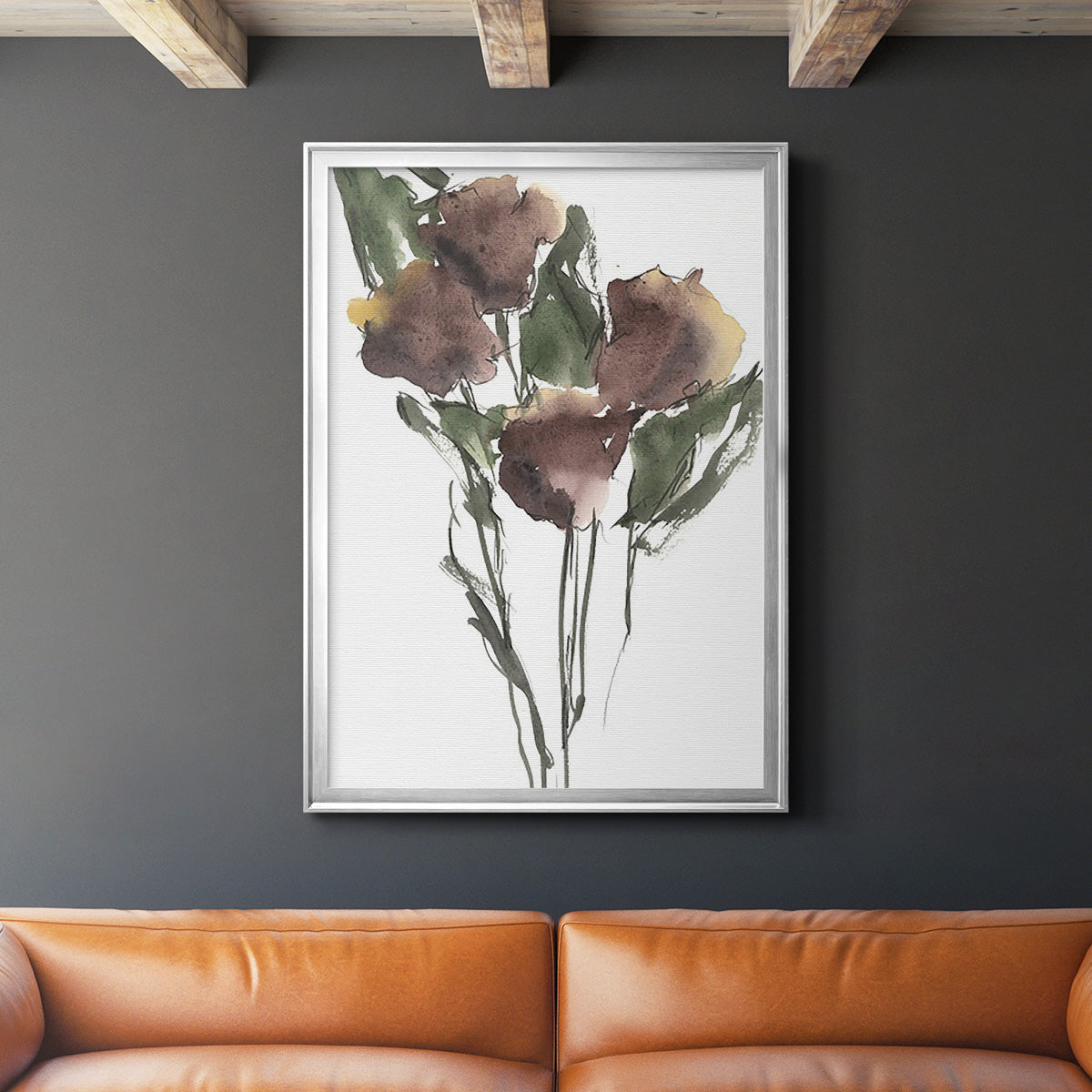 Growing Wild I - Modern Framed Canvas Print