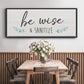 Be Wise & Sanitize - Floater Framed Canvas Print