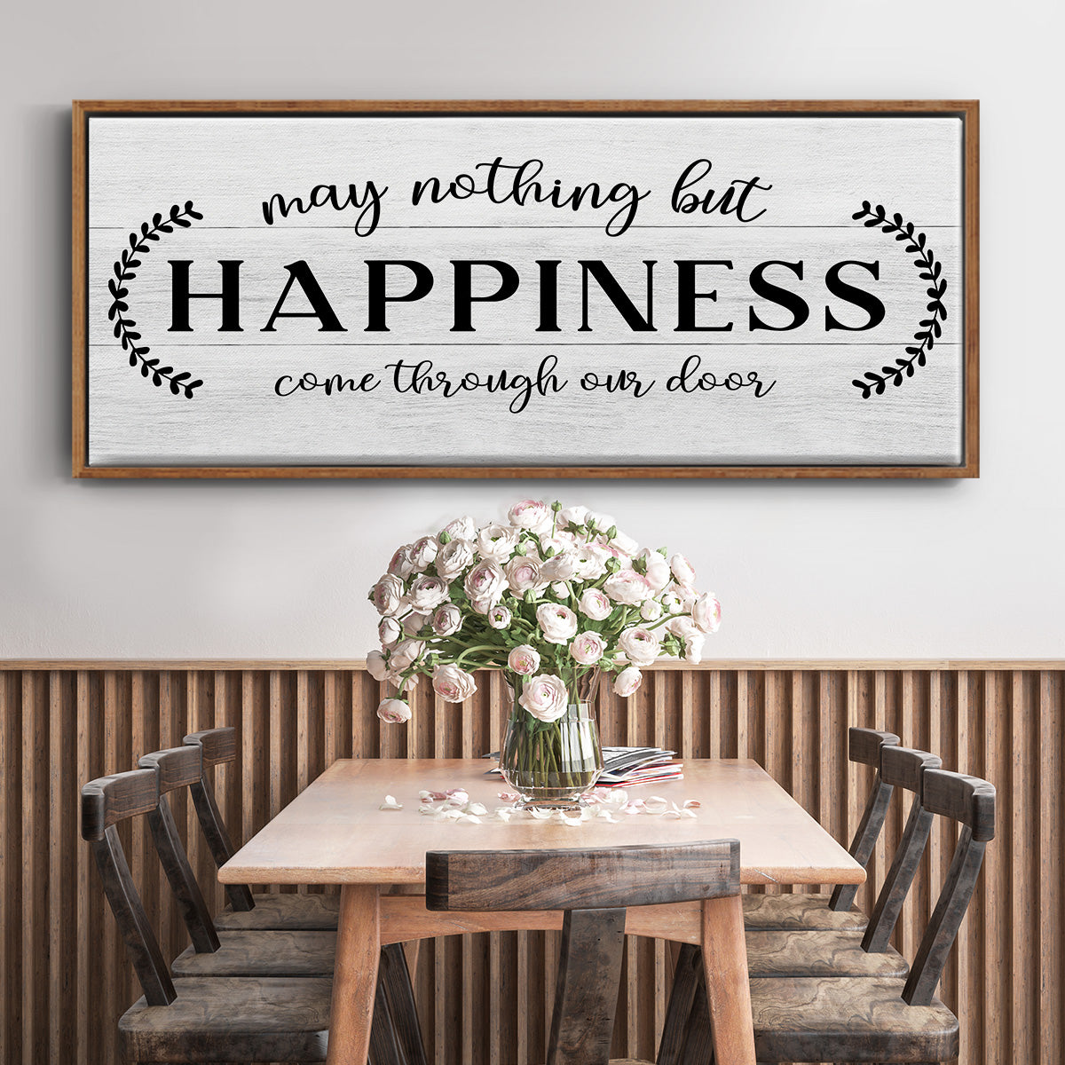 Through Our Door - Floater Framed Canvas Print