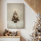 Night of Tinsel-Gold Snow - Canvas Art Print