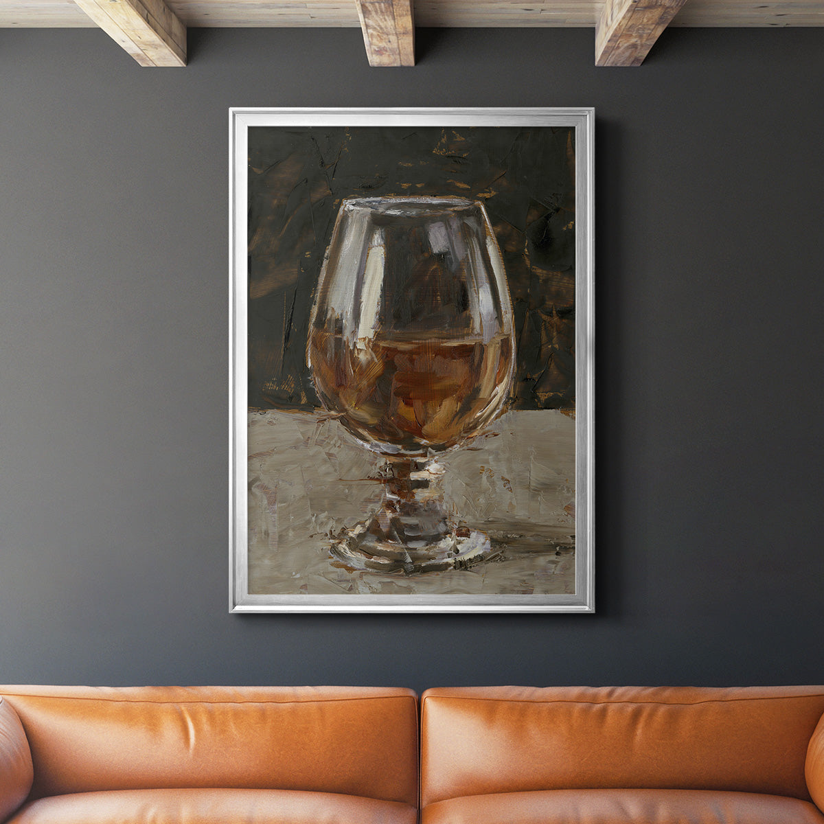 The Hard Stuff III - Modern Framed Canvas Print