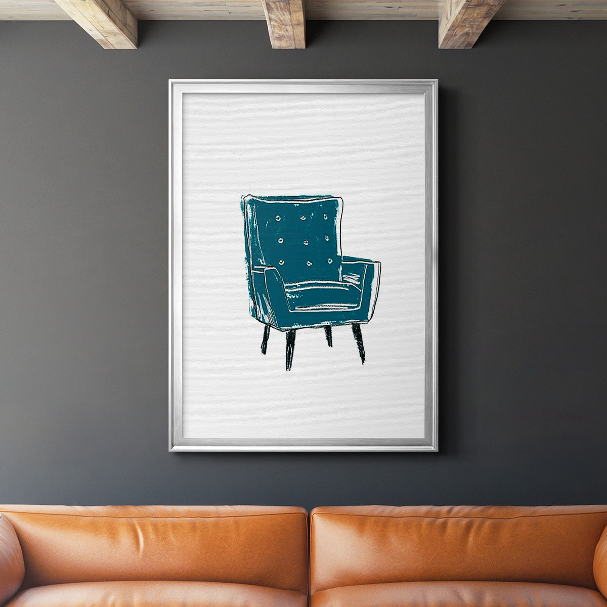 Take a Seat VII - Modern Framed Canvas Print