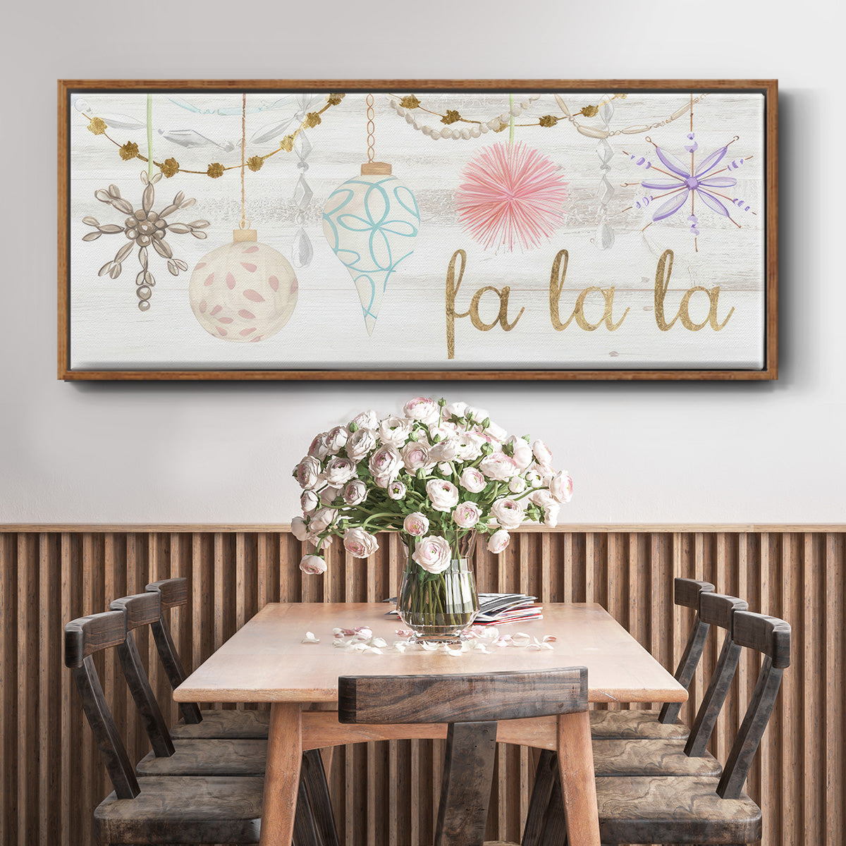 Elegant Ornaments Collection D - Floater Framed Canvas Print