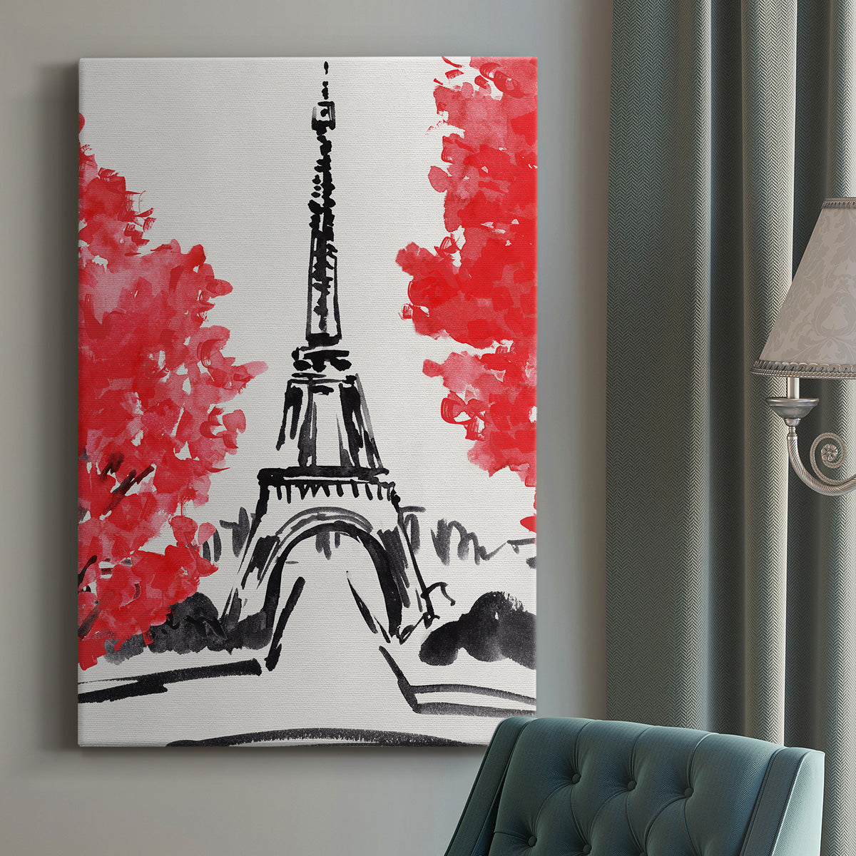 Day in Paris I Premium Gallery Wrapped Canvas - Ready to Hang