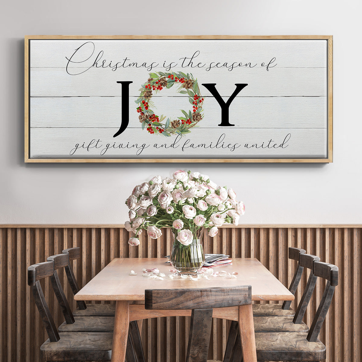 Season of Joy - Floater Framed Canvas Print