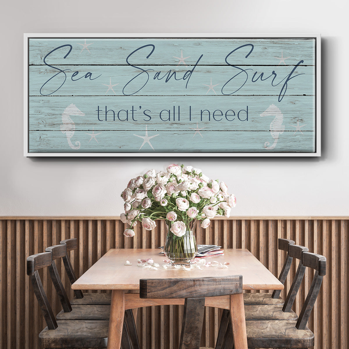 Sea, Sand, Surf - Floater Framed Canvas Print