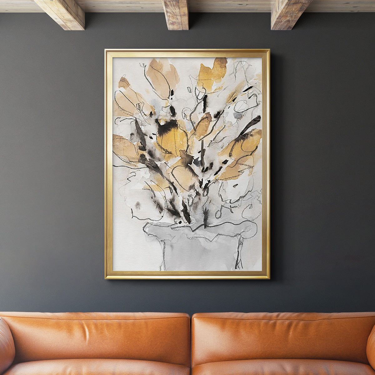 Seasonal Gatherings II - Modern Framed Canvas Print