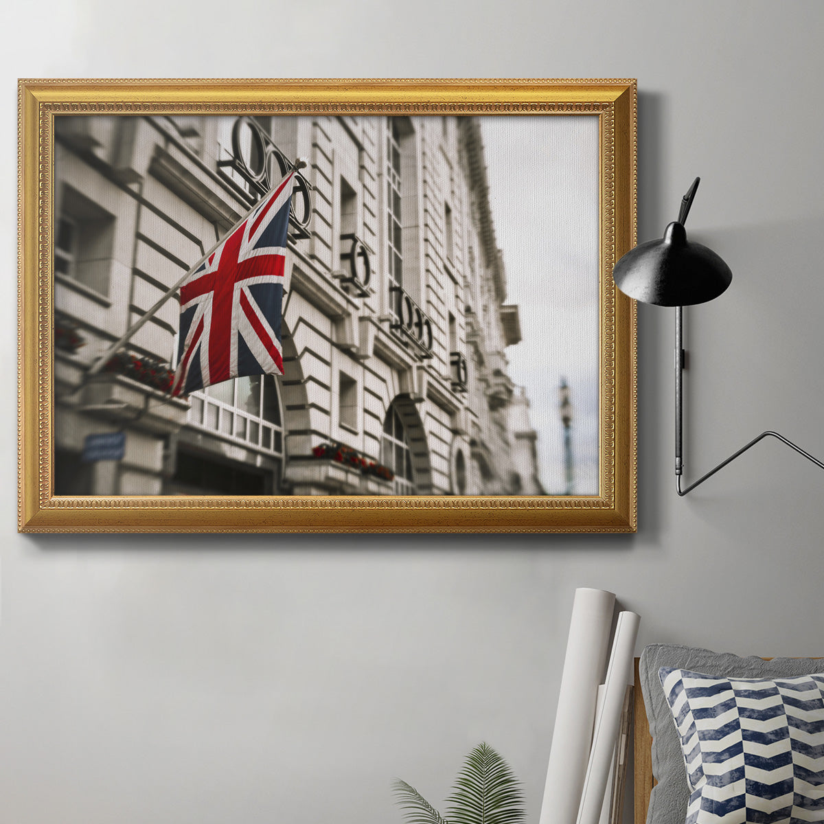 London Scene II Premium Framed Canvas- Ready to Hang