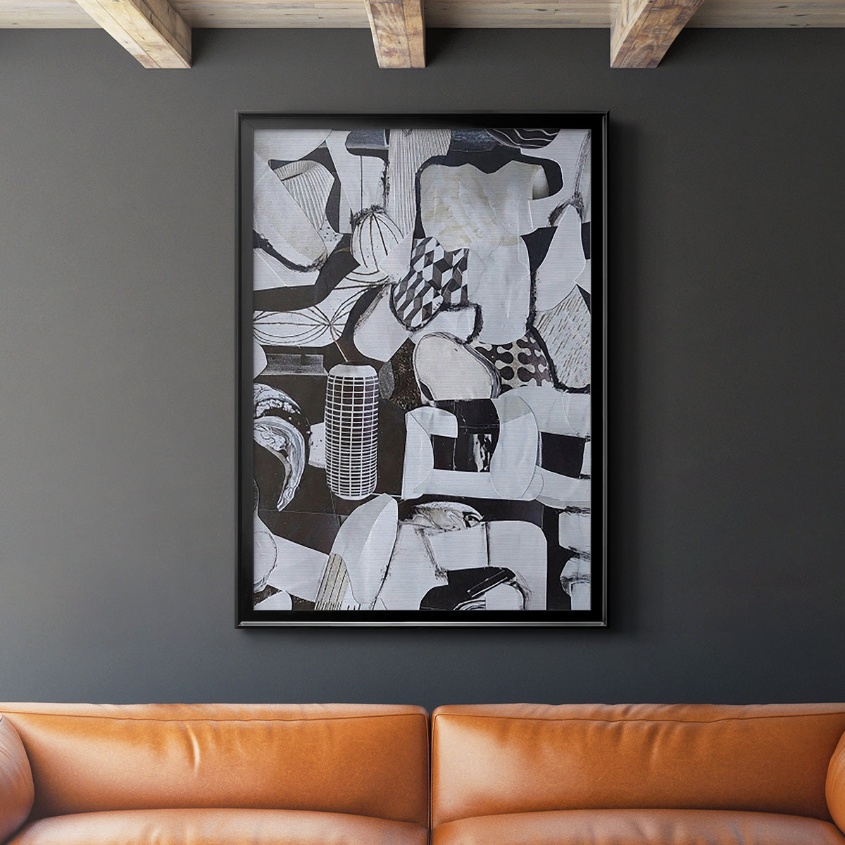 Beverlywood City Forms - Modern Framed Canvas Print