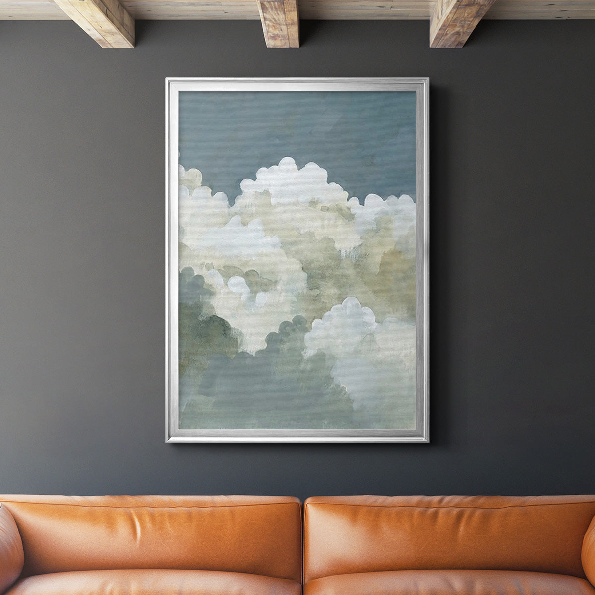 Big Clouds II -  Framed Canvas Print