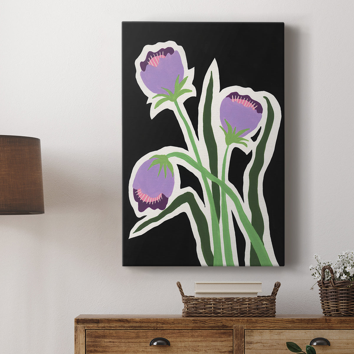 Pop Flowers II - Canvas Art Print