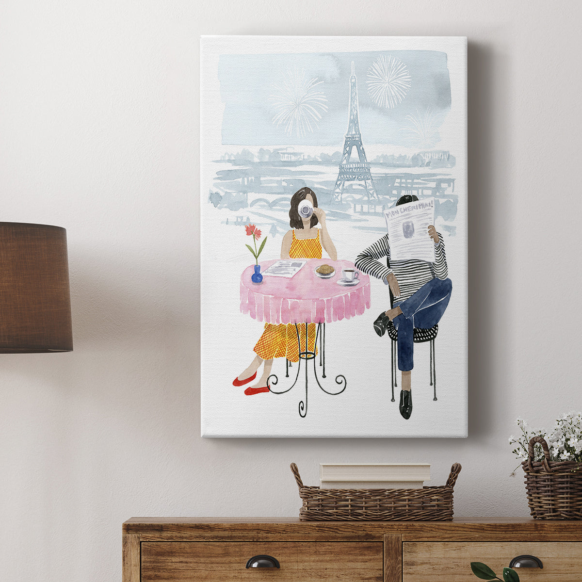 Paris in Love II - Canvas Art Print
