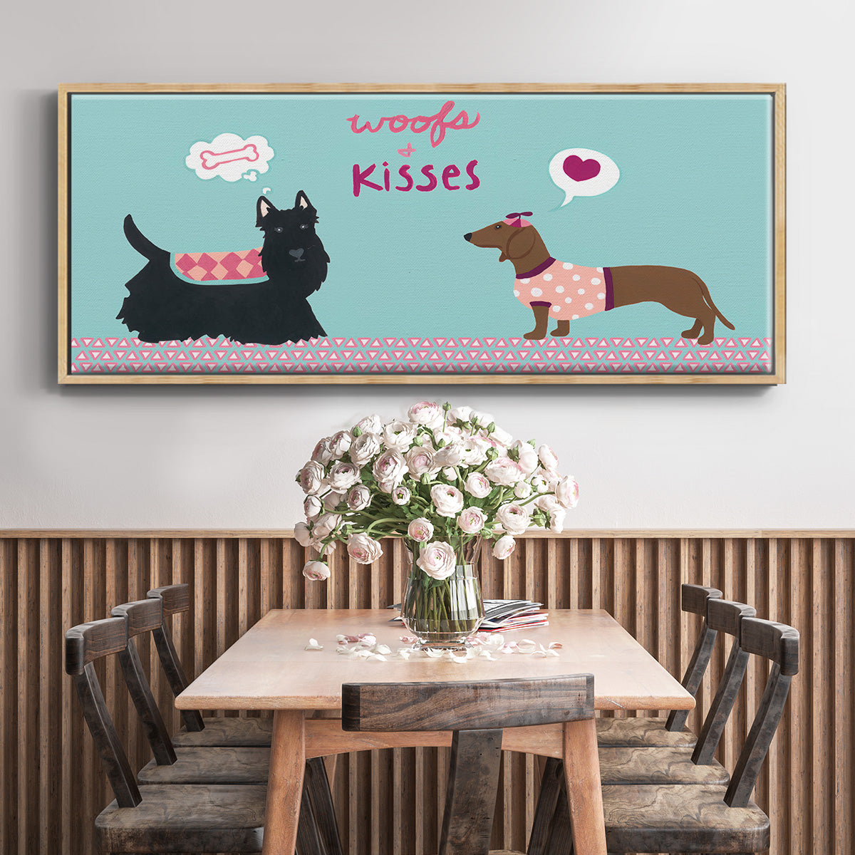 Valendogs Collection C - Floater Framed Canvas Print