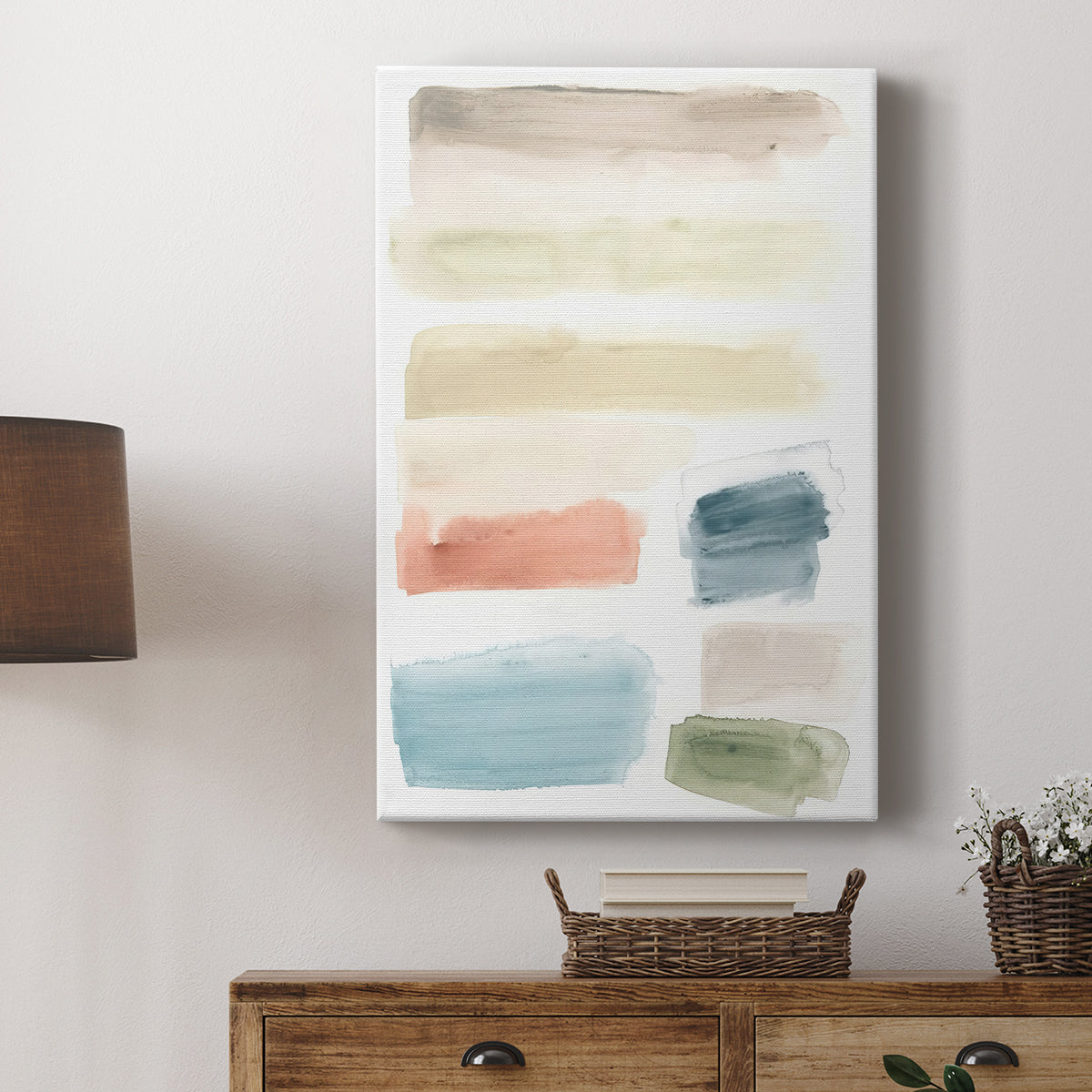 Watercolor Swatches II - Canvas Art Print