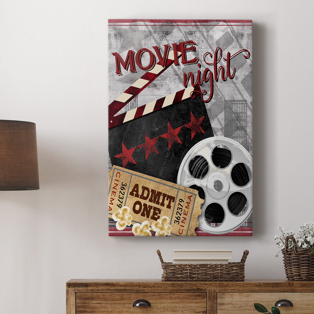 Movie Night II - Canvas Art Print