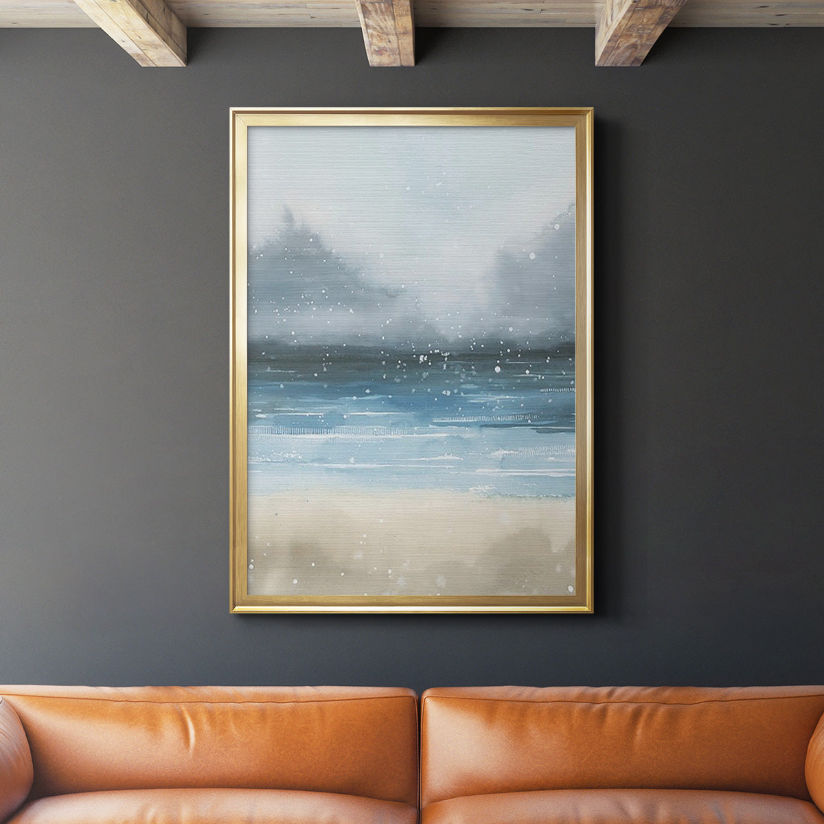 Stars and the Sea II - Modern Framed Canvas Print