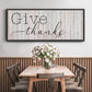Give Thanks - Floater Framed Canvas Print