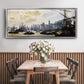 The Port of London, 1871 - Floater Framed Canvas Print