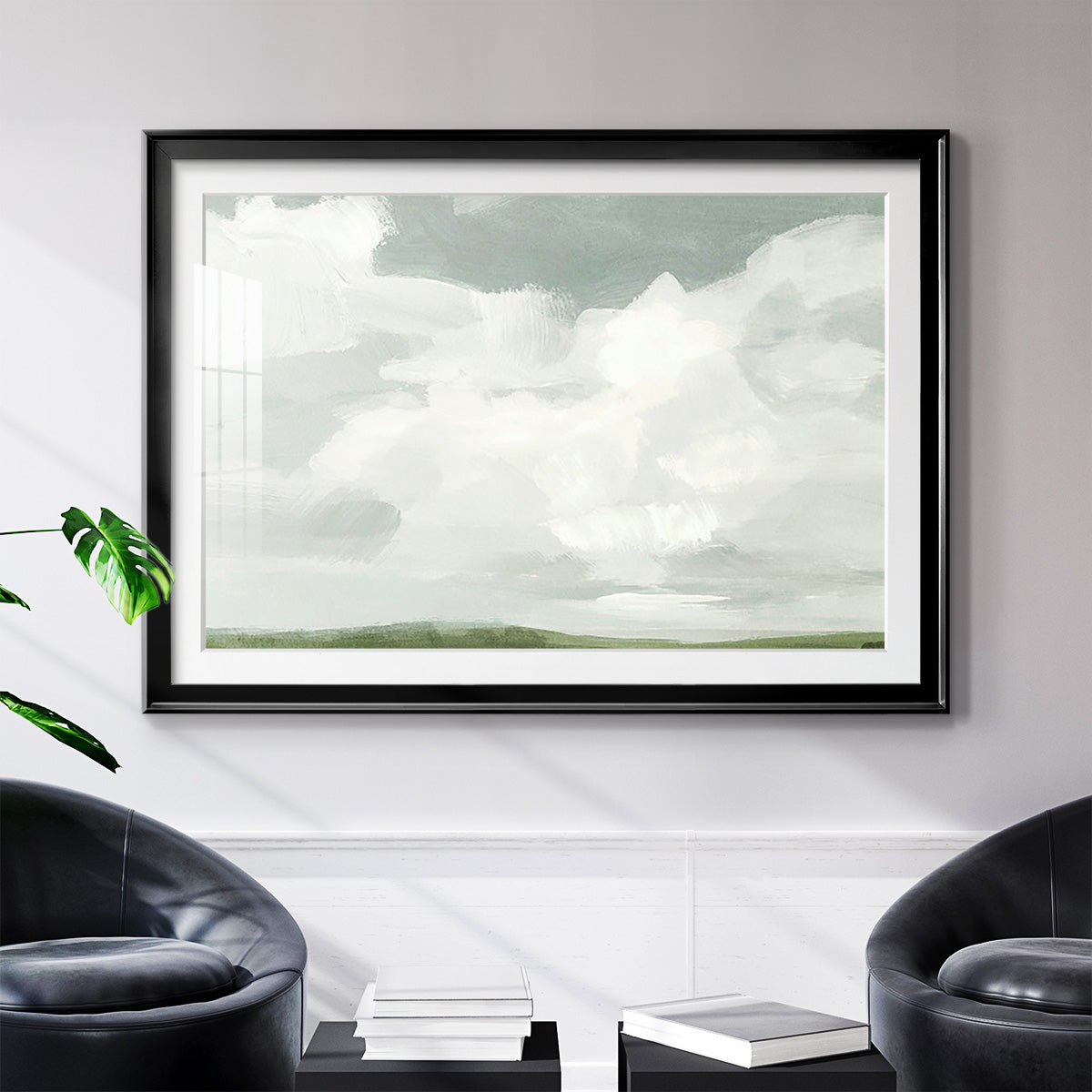 Gray Stone Sky I - Modern Framed Art Print