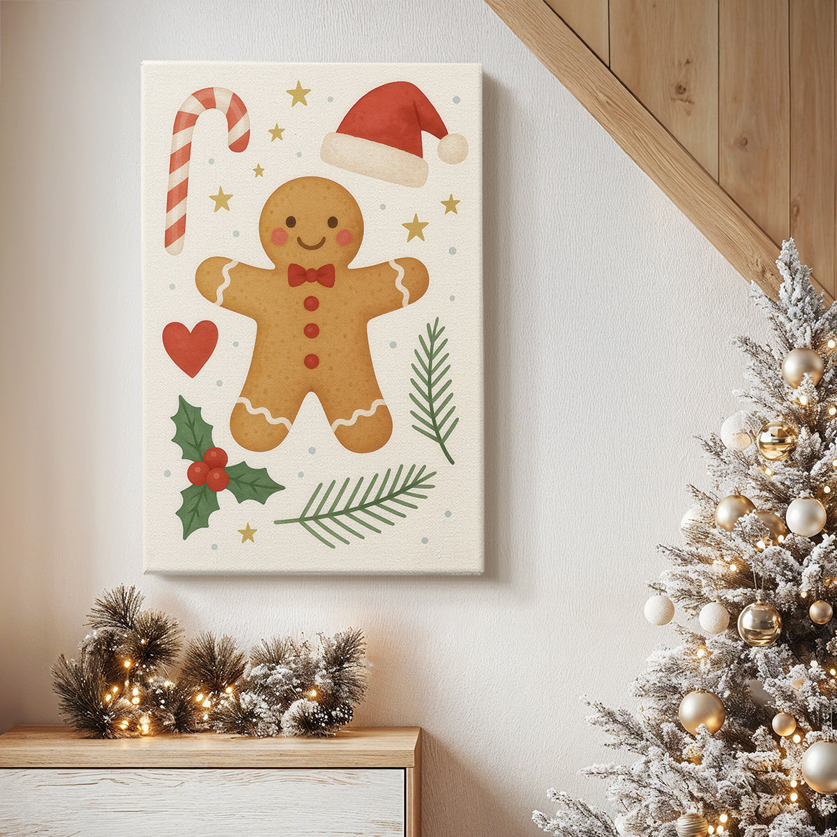 Night of Golden Hearth - Canvas Art Print