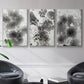 Marbling I - Framed Premium Gallery Wrapped Canvas L Frame 3 Piece Set - Ready to Hang