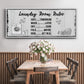 Laundry Room Rules - Floater Framed Canvas Print