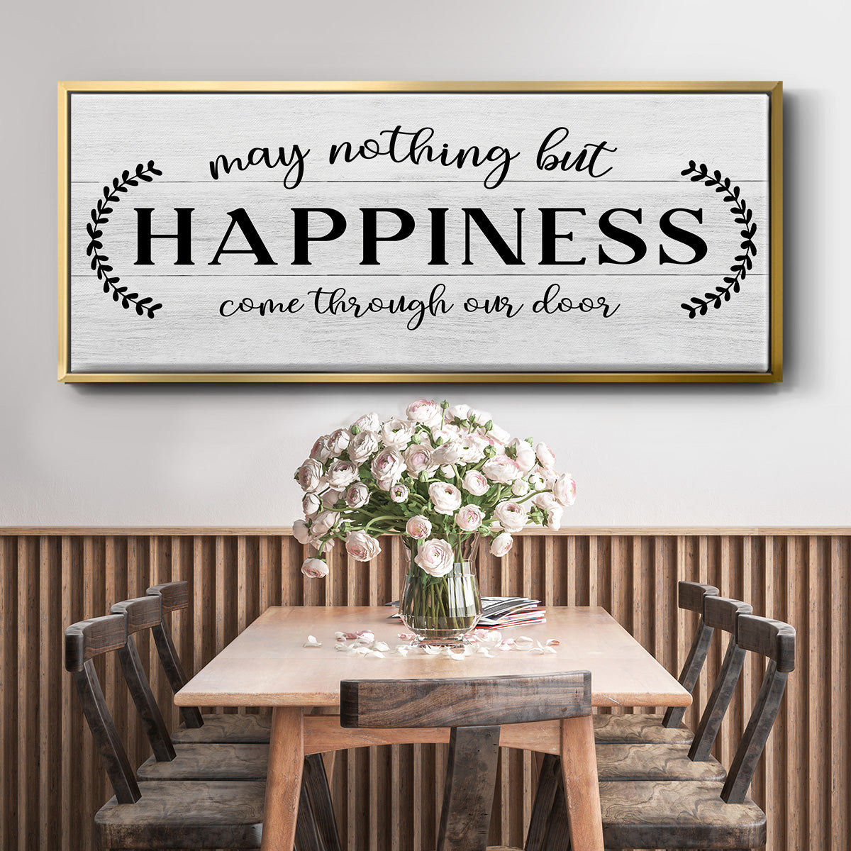 Through Our Door - Floater Framed Canvas Print