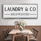 Help Wanted - Floater Framed Canvas Print