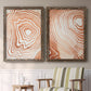 Wood Grain Suminagashi I - Premium Framed Canvas 2 Piece Set - Ready to Hang