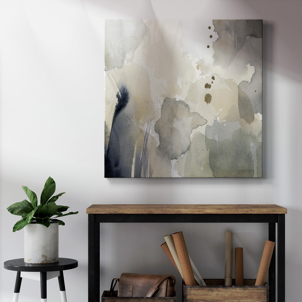 Dried Bergamot in Mist IV - Canvas Art Print