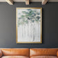 Impasto Tree Line II - Modern Framed Canvas Print
