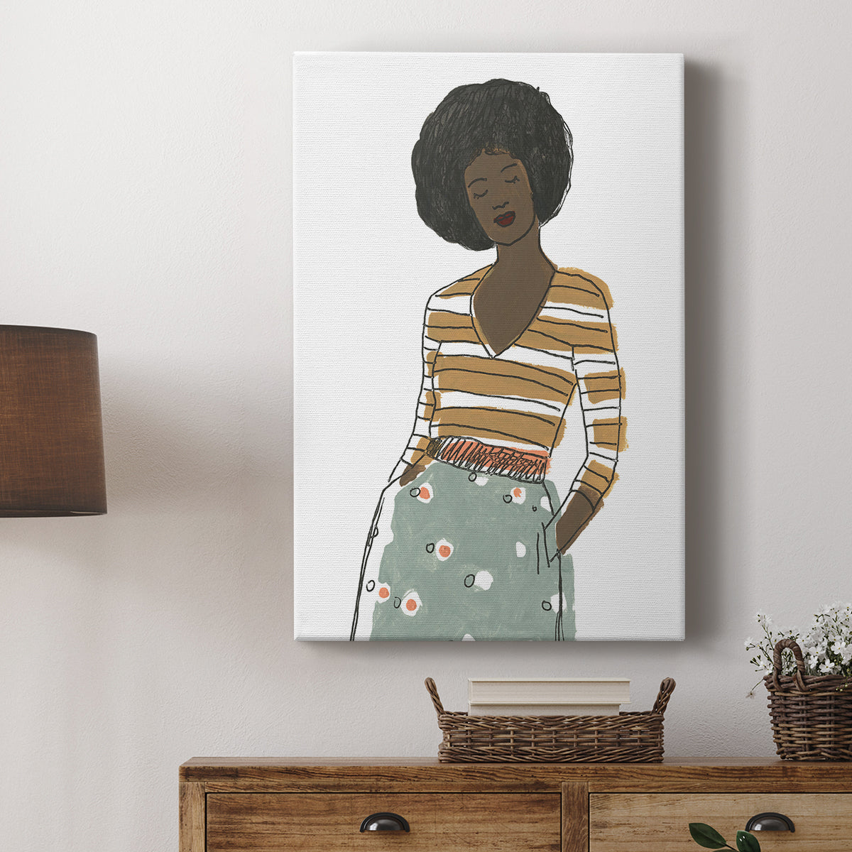 Fashion Vignette II - Canvas Art Print