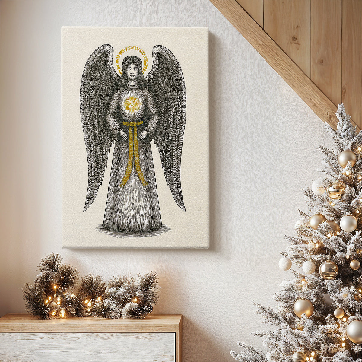 Frostlit Midwinter at Midnight - Canvas Art Print