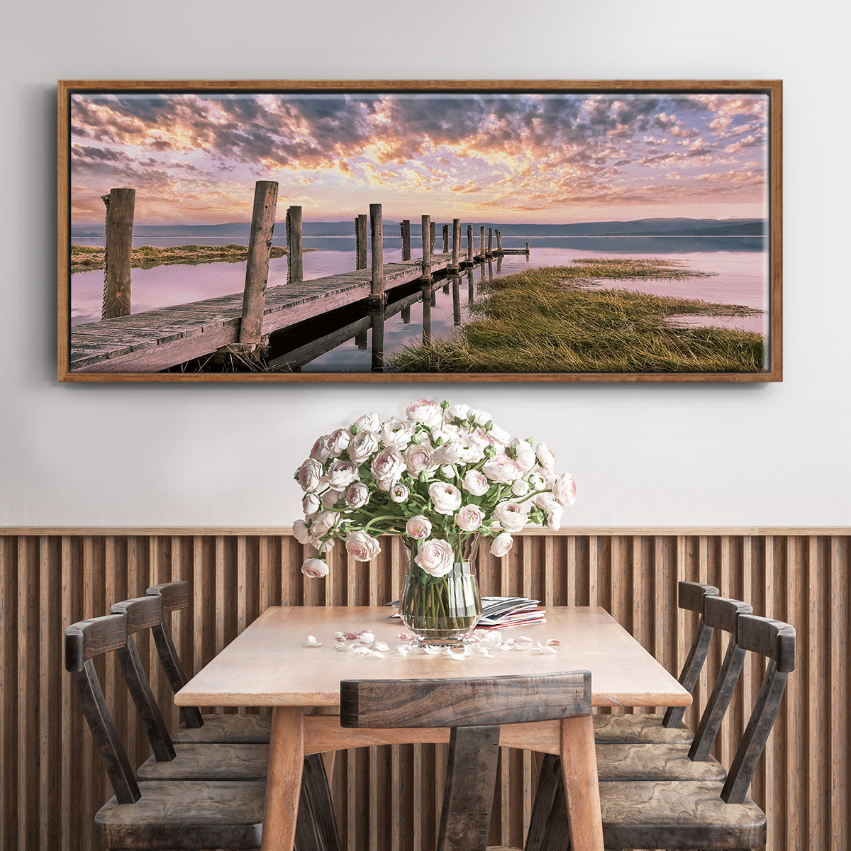 Sky - Floater Framed Canvas Print