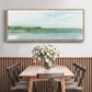 Green Ribbon Coast II - Floater Framed Canvas Print