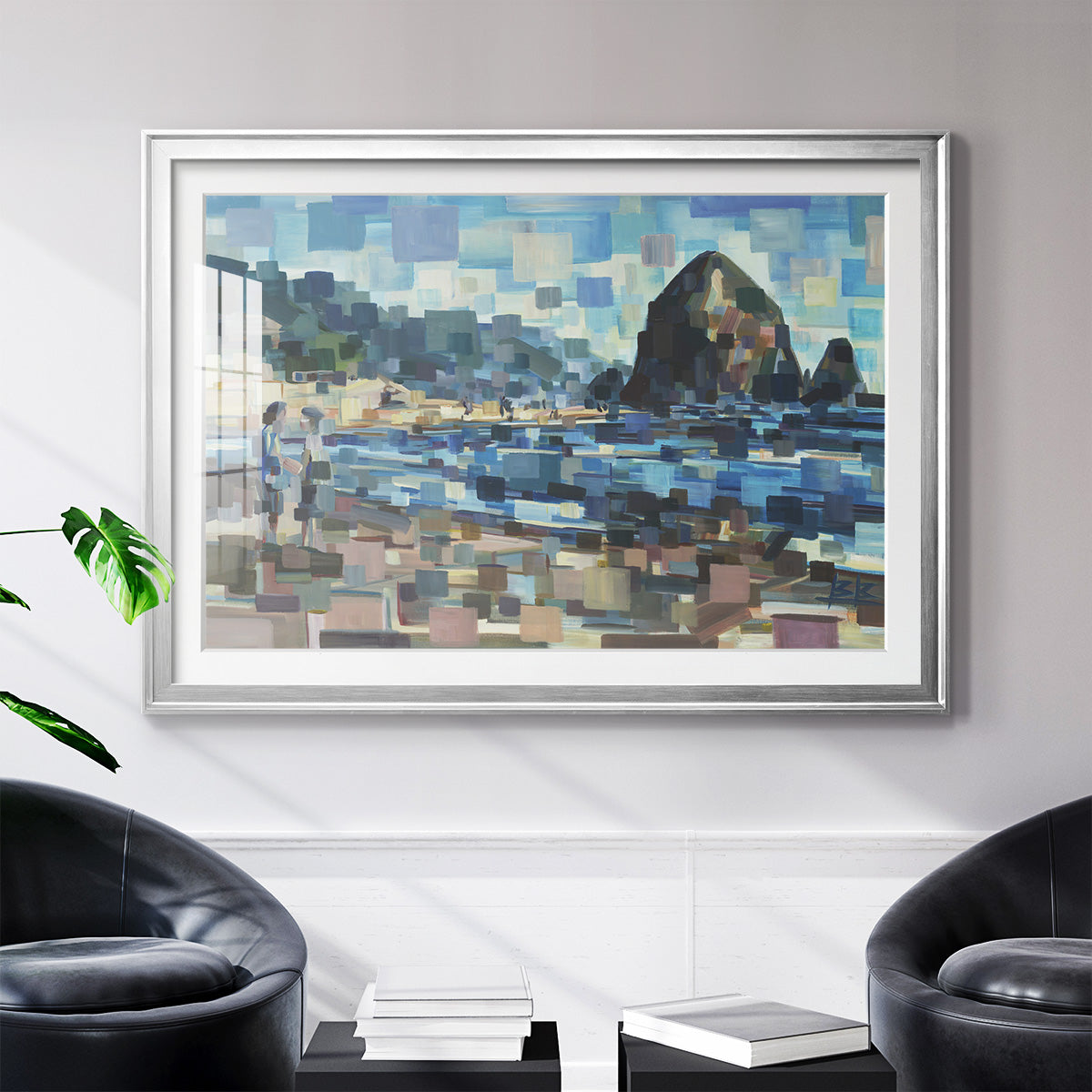 Evening in Cannon Beach - Modern Framed Art Print