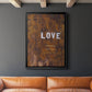 Love Never Fails I - Modern Framed Canvas Print