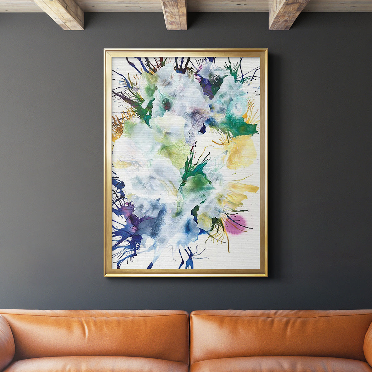 Like An Iris II - Modern Framed Canvas Print