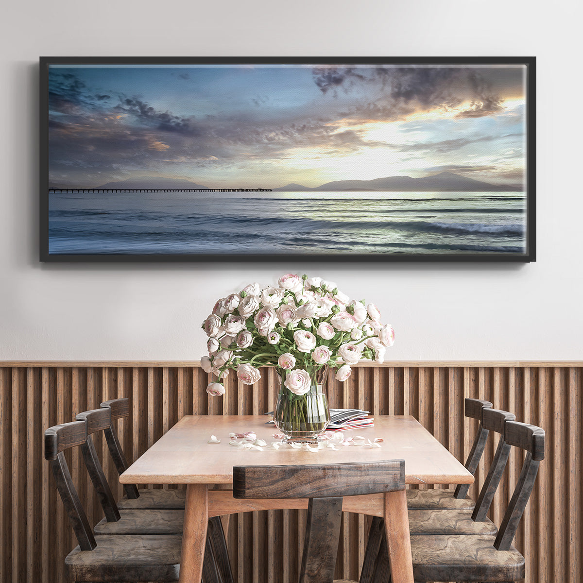 Island Calm - Floater Framed Canvas Print