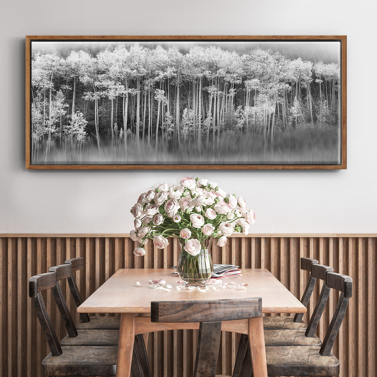 Dreamy Aspen - Floater Framed Canvas Print
