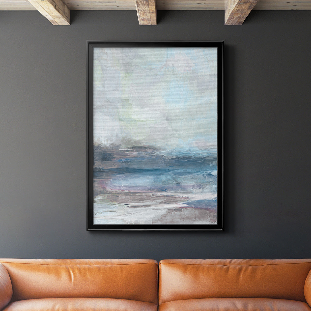 Valle Azzurra - Modern Framed Canvas Print