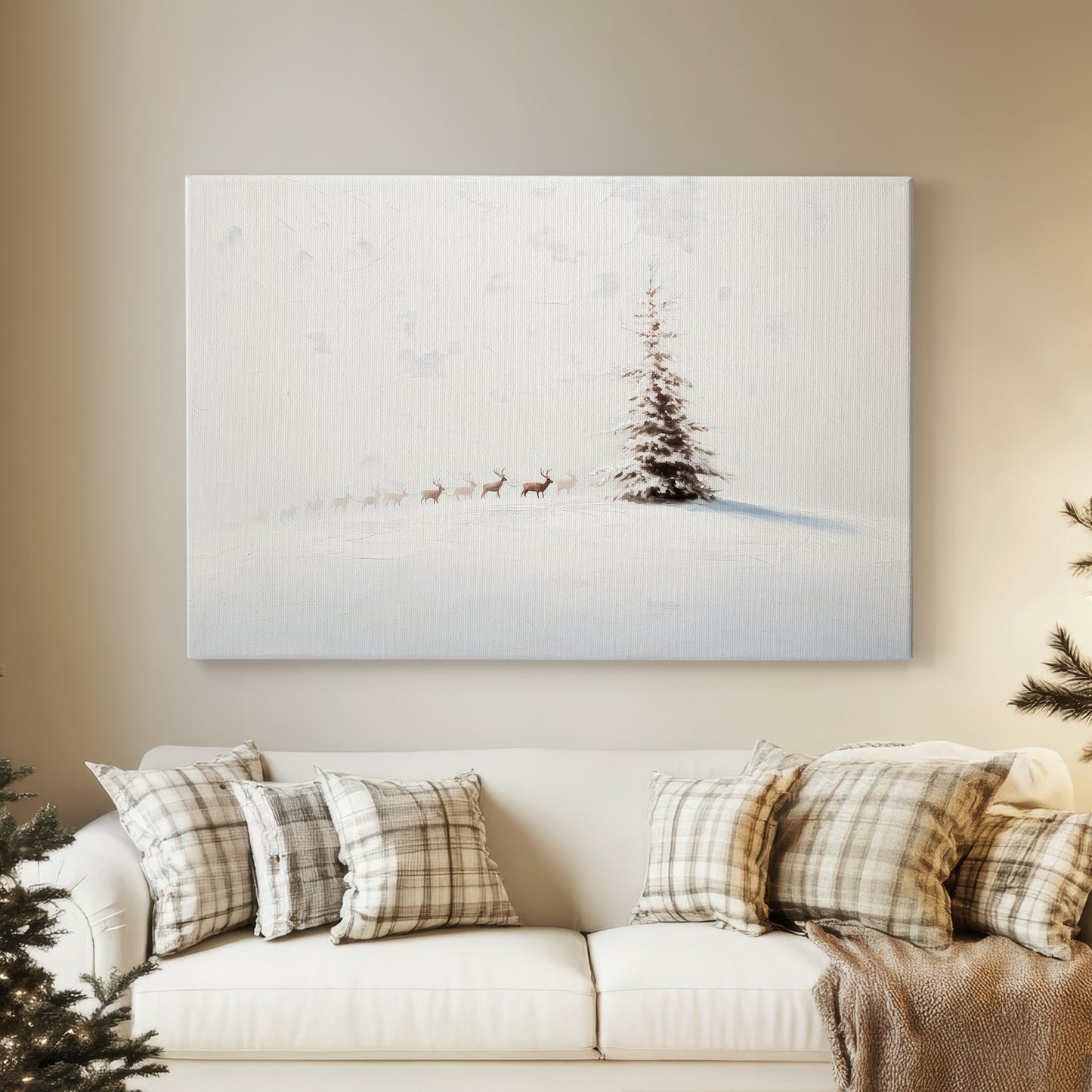 Silver Silence of Fir - Canvas Art Print
