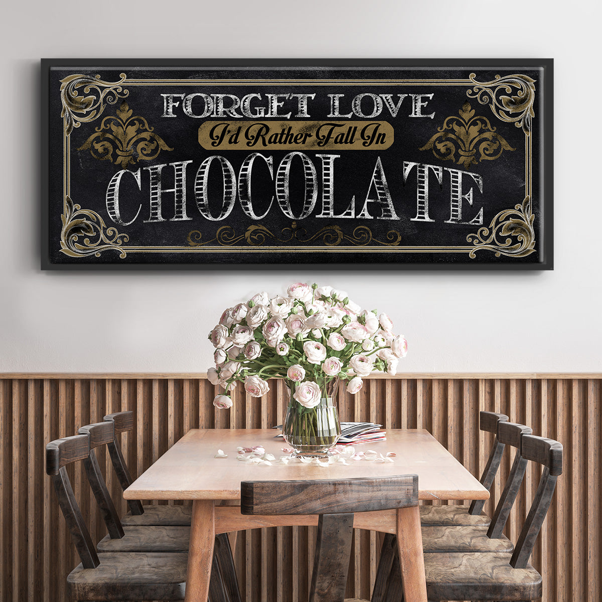 Chocolate - Floater Framed Canvas Print