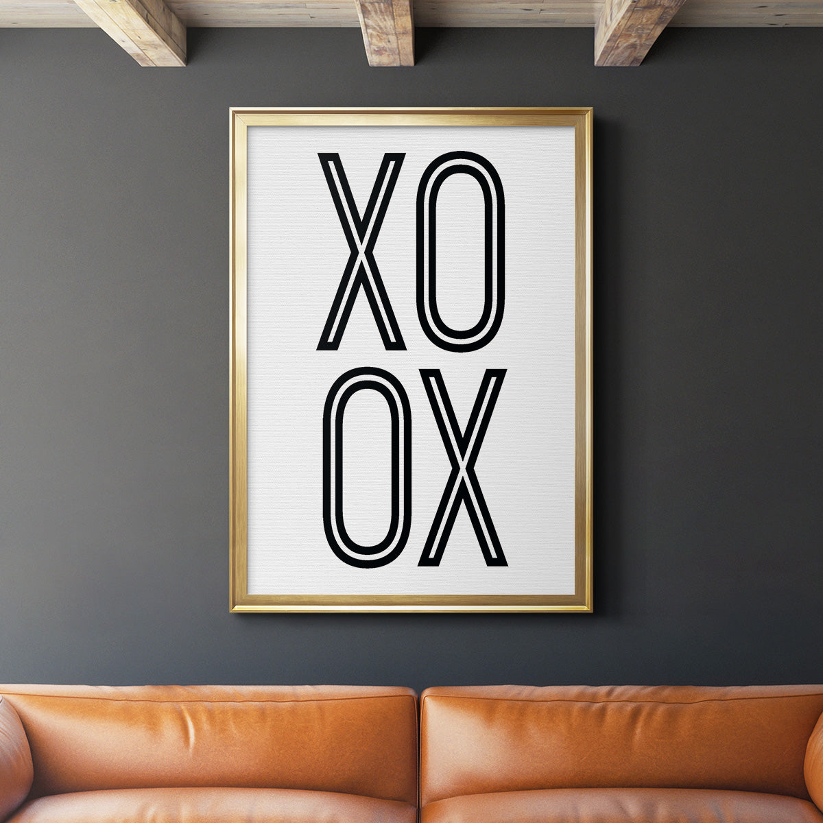 Bold Love I - Modern Framed Canvas Print